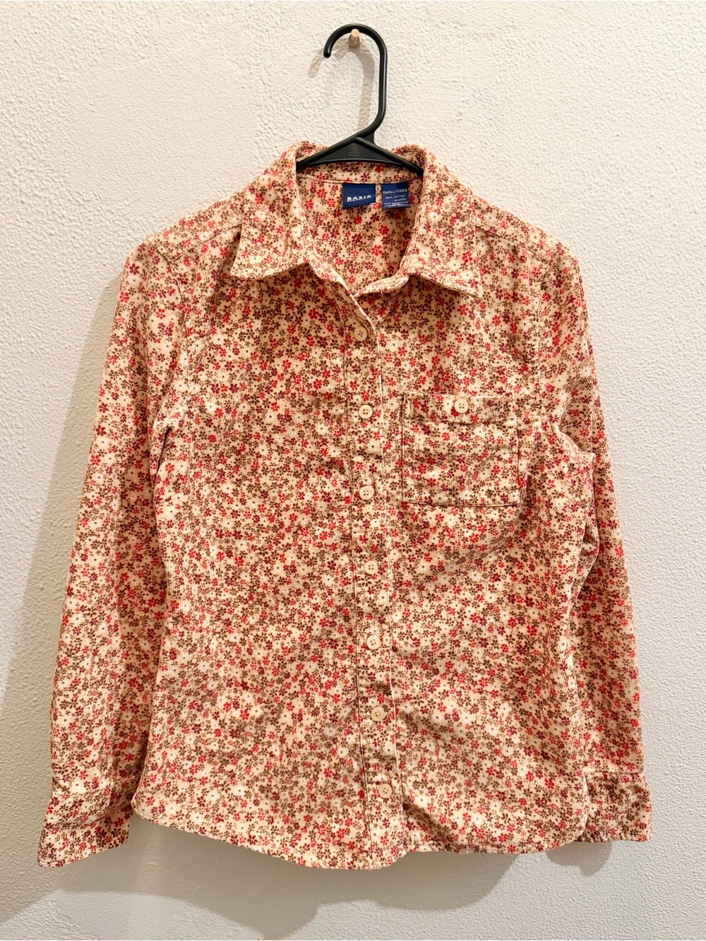 Basic Editions Floral Button Down Shirt